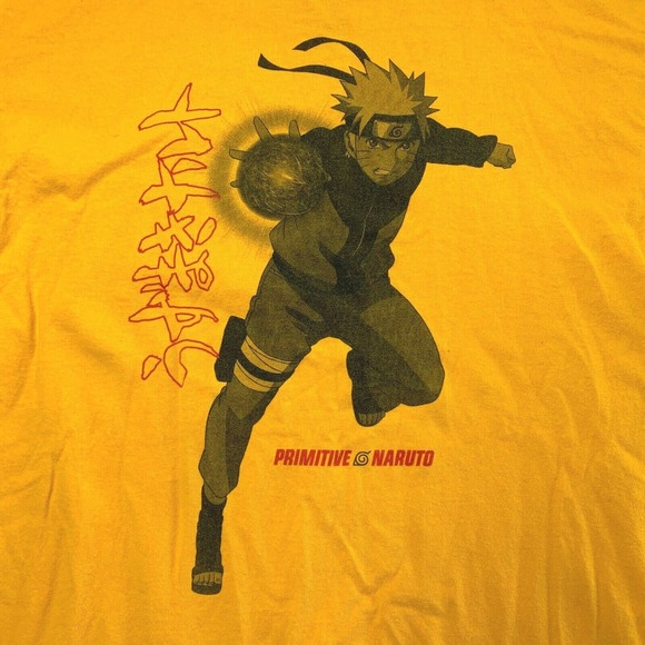 Primitive Naruto‎ Yellow Long Sleeve Graphic T-shirt Size Large Shippuden - Picture 4 of 8